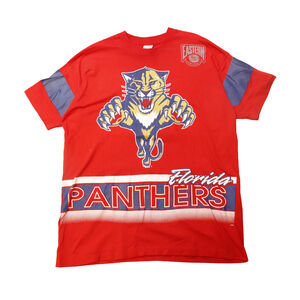Vintage Salem Sportswear Florida Panthers Graphic T-Shirt Size XL AOP